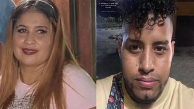 Fotos en vida de Gladis Cárcamo y Roger Amaya.