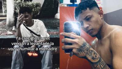 Fotos en vida de Maynor Sebastián Castellón, el tiktoker asesinado en Potrerillos, Cortés, la noche del martes 24 de febrero.