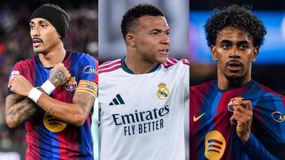 Así marcha la tabla de goleadores de la Liga Española 2026-2027 con dobletes de Raphinha y Lamine Yamal que presionan a Kylian Mbappé.