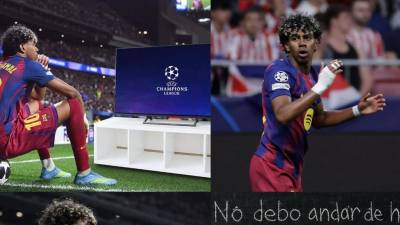 Lamine Yamal es objeto de burlas en las redes sociales tras la eliminación del Barcelona en la Champions League a manos del Atlético de Madrid.