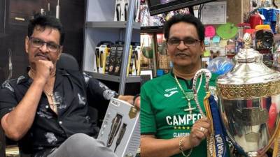 Fotos en vida de Samuel Castillo, quien fue el fundador y dueño de Novedades Titicos de San Pedro Sula.