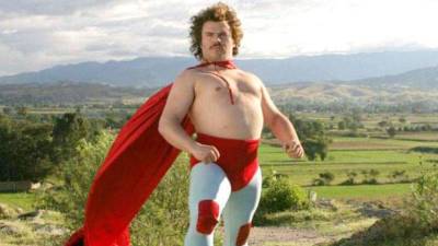 El personaje Nacho Libre, interpretado por el actor Jack Black.