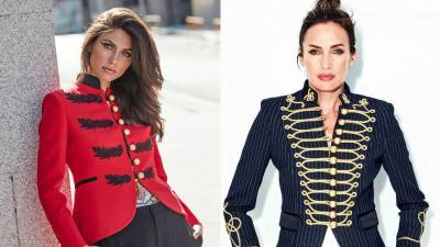 La reinterpretación contemporánea suaviza la rigidez original sin renunciar a sus rasgos distintivos: hombros estructurados, líneas definidas y ornamentación con carga simbólica.