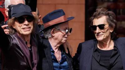 Mick Jagger, Keith Richards y Ronnie Wood, integrantes de Los Rolling Stone.