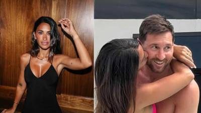Antonela Roccuzzo subió la temperatura en las redes sociales con unas sexys fotografías en bikini junto a Lionel Messi. El astro argentino hasta reaccionó al ver el cuerpazo de su esposa.