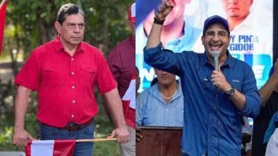 El liberal Alejandro Canelas y Marco Midence, actual diputado nacionalista de Atlántida.