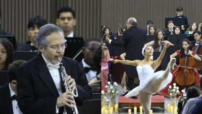 La gala reunió al oboísta salvadoreño y radicado en los Estados Unidos, Ricardo Castañeda; la Orquesta Sinfónica Victoriano López, bailarinas de CC Danza y artistas de la institución en una noche artística de primer nivel.