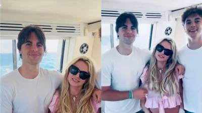 Britney Spears compartió estas fotos en su cuenta de Instagram, en las que se le ve muy feliz con sus hijos.