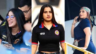 Las hermosas chicas que robaron suspiros en la previa del clásico Real España vs Olimpia en el Morazán.