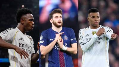 Kylian Mbappé se congela en la tabla de goleadores de la Champions League tras no anotar en playoffs, mientras sus perseguidores sí sumaron. Vinicius volvió a marcar y otro delantero alcanzó a Haaland.