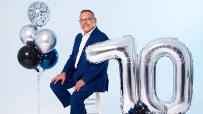 Don Óscar Aguilar disfrutó de todas las atenciones y amenidades que con mucho amor y gratitud preparó su familia para celebrar su cumpleaños.