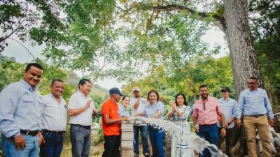 El nuevo sistema de abastecimiento de agua potable beneficiará a los habitantes de la comunidad de San José de Manchaguala en El Merendón.