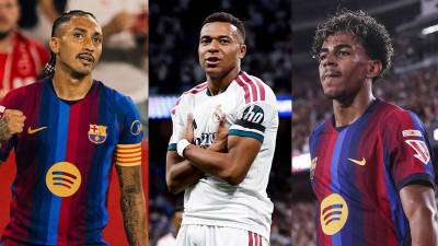 Así marcha la tabla de goleadores de la Liga Española 2026-2027 tras el hat-trick de Raphinha que se aleja de Mbappé y Lamine Yamal en la lucha por el Pichichi.