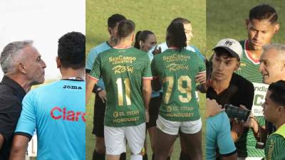 El Real España le ganó el derbi a Marathón (0-1) en el Yankel Rosenthal, sin embargo, las cosas se salieron de control al final del partido.