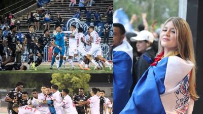 Las imágenes del vibrante y emocionante empate 2-2 que nos dejó el Clásico Olimpia vs Motagua en New Orleans, Estados Unidos. Goles, polémica y una vergonzosa pelea a puño limpio.