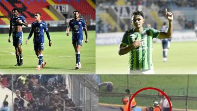 Las imágenes del 'Clásico de las Emes' Motagua vs Marathón que terminó con empate 1-1 en el estadio Nacional Chelato Uclés, donde la barra local fue protagonista por un zafarrancho.
