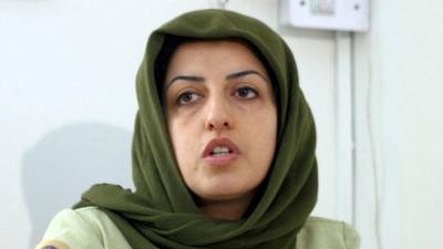 Narges Mohammadi en foto de archivo.