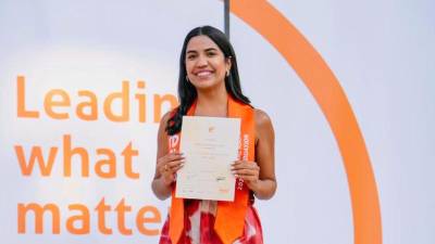 Como beneficiaria del programa de Crédito-Beca de HonduFuturo, Ariana Bonilla Rietti logró estudiar su máster en Sustainable Business and Innovation en EADA Business School, en Barcelona, España.