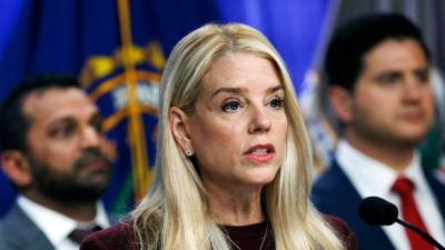 Fotografía de archivo del 19 de noviembre de 2025 que muestra a la entonces fiscal general de Estados Unidos, Pam Bondi.