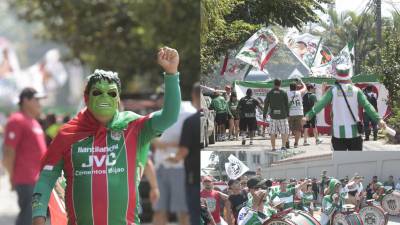 Marathón y Olimpia se prepararon para disputar un clásico más y en la previa se vivió un gran ambiente.