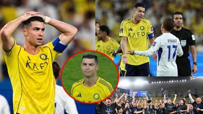 Cristiano Ronaldo sufrió un nuevo golpe. El portugués volvió a perder otro título con el Al Nassr y dejó una imagen de mal perdedor.