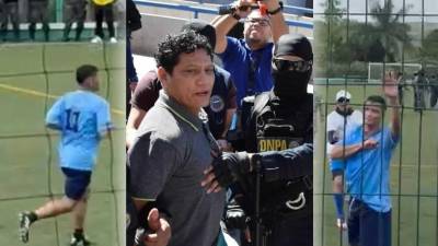 Óscar 'Pescado' Bonilla reaparece jugando al fútbol en torneo de centros penales y salió campeón con el equipo de Támara. Así luce el exfutbolista hondureño, su cambio físico en comparación cuando fue capturado.