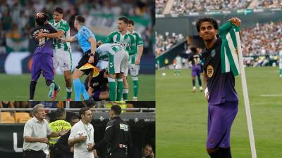 En imágenes la nueva goleada del Barcelona 2-5 contra el Betis en la novena jornada de la Liga Española 2026-2027, con polémica y un Lamine Yamal encendido que se salvó de ser expulsado.