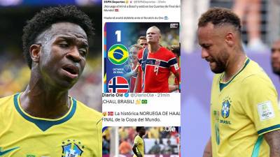 Así reaccionó la prensa mundial a la eliminación de Brasil ante Noruega en octavos de final de la Copa del Mundo. Señalan culpable, dura decisión de Neymar y burlas en dos países.