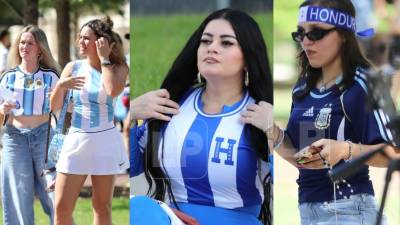 Te compartimos a las bellas aficionadas que fueron captadas en la previa del amistoso entre Argentina vs Honduras en Estados Unidos.