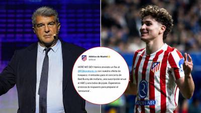 El Atlético de Madrid se burla del Barcelona en redes sociales en pleno rumor por el fichaje de Julián Álvarez.