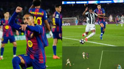 Barcelona arrolla la Champions, penal no pitado al Newcastle y show de Raphinha