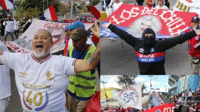 ¡AMBIENTAZO! Diario La Prensa te trae las mejores postales captadas en la previa del emocionante Clásico capitalino entre Olimpia y Real España por la jornada 10.