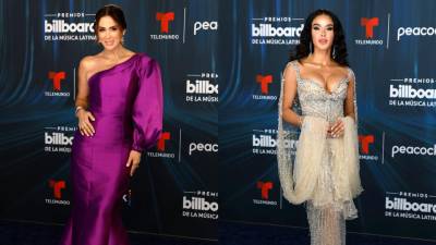 La mayoría de los artistas que desfilaron este jueves por la alfombra azul de los Premios Billboard de la Música Latina 2026 apostó por la pedrería, mientras que otros se decantaron por la sobriedad y los cortes clásicos en la antesala de la gala, celebrada en Miami.
