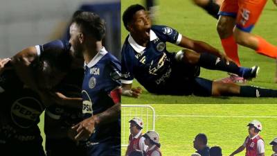 El Motagua regresó al triunfo esta noche en el Nacional: los azules golearon 4-1 a Lobos y fuera de la fiesta, Jorge Serrano genera preocupación tras lesión.