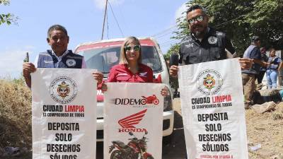 Didemo Honda e Inplasa entregaron más de 3,100 sacos plásticos a la Alcaldía Municipal del Distrito Central (AMDC) para fortalecer las jornadas de recolección de desechos sólidos en Tegucigalpa y Comayagüela.