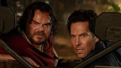 Los actores Jack Black y Paul Rudd durante una escena de la película.