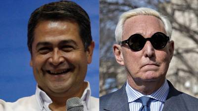 Hernández (58) fue condenado en 2024 a 45 años de cárcel en Estados Unidos. Roger Stone, asesor de Trump, le entregó una carta del exmandatario hondureño.