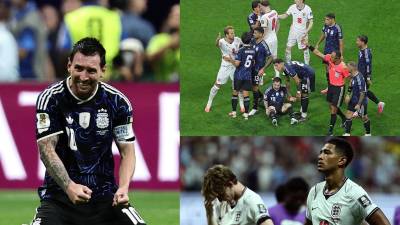 Las imágenes de la remontada de Argentina (1-2) contra Inglaterra pra clasificar a la final del Mundial 2026. Lionel Messi volvió a ser protagonista con dos asistencias y su cruce con Jude Bellingham.