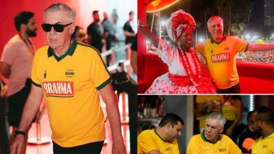 El seleccionador de Brasil, Carlo Ancelotti, disfrutó del Carnaval de Salvador y recibió el respaldo del público.