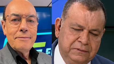 El periodista hondureño Orlando Ponce Morazán no pudo contener la emoción y rompió en llanto al referirse al fallecimiento de su colega y amigo Julio César Núñez