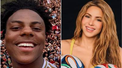 El streamer IShowSpeed y la cantante Shakira.