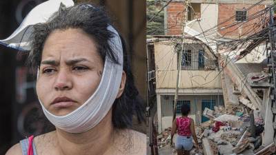 Cuando han pasado más cinco días desde el doble terremoto que sacudió Venezuela, Lohengry Fuentes y su familia se encuentran en un espacio abierto en La Guaira, zona cero de la devastación, que han improvisado como refugio, donde no hay baños y cientos de personas han instalado cocinas para preparar sus propios alimentos mientras reciben donaciones de voluntarios.