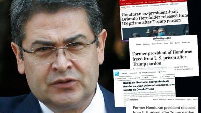 La liberación del expresidente hondureño Juan Orlando Hernández, tras recibir el indulto del presidente estadounidense Donald Trump, ha generado un fuerte revuelo internacional. Medios de distintas regiones del mundo destacaron el caso en sus portadas. Así es como lo informaron.