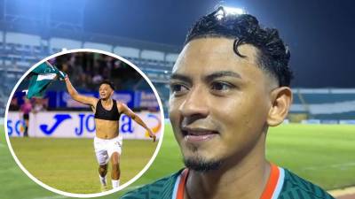 Alexy Vega reaccionó muy contento por sus golazos para el triunfo de Marathón contra el Platense.