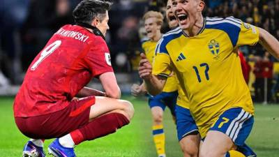 Polonia se queda fuera del Mundial 2026 y Suecia sella su pase.