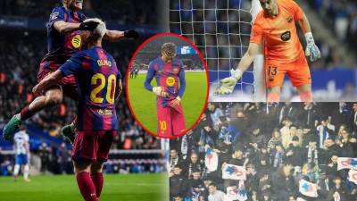 Las imágenes que nos dejó el sufrido triunfo del Barcelona (0-2) contra el Espanyol en la vuelta de Joan García al RCDE Stadium, la que antes fue su casa. No fue bien recibido, pero fue la figura del partido.