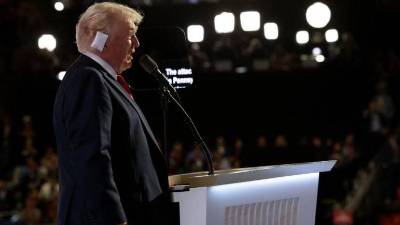Presidente Donald Trump en convención republicana.