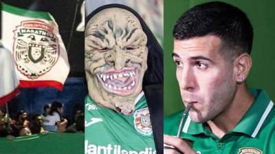 Una verdadera fiesta montaron los aficionados del Marathón con un enorme banderazo de cara a la final de ida ante Olimpia.