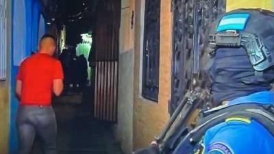 Fotografía de la escena del crrimen en Tegucigalpa.