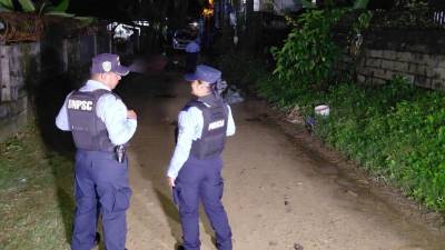 Elementos de la Policía Nacional acordonaron la escena.